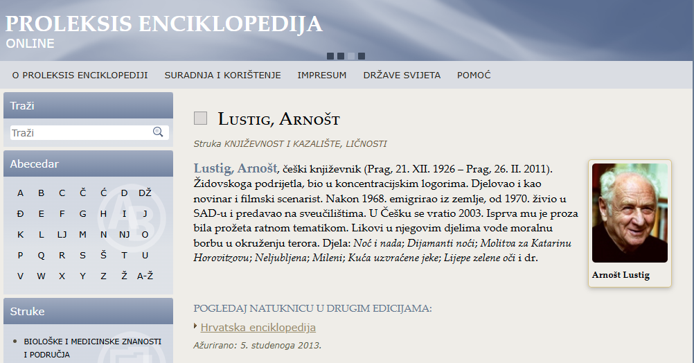 Online encyklopedie Proleksis